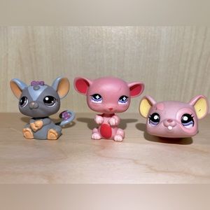 LPS Littlest Pet Shop Mice #1203 #633 #1202